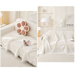 180*180CM Yellow Premium Polyester Sofa Throw Blanket, 180x180 cm, Multi-Seasonal Use, Sofa Protector