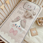 Cute Cat Pattern 2 Piece Set Kids Cooling Pad Set - 60x120cm Cartoon Latex Mattress Protector, Pillow