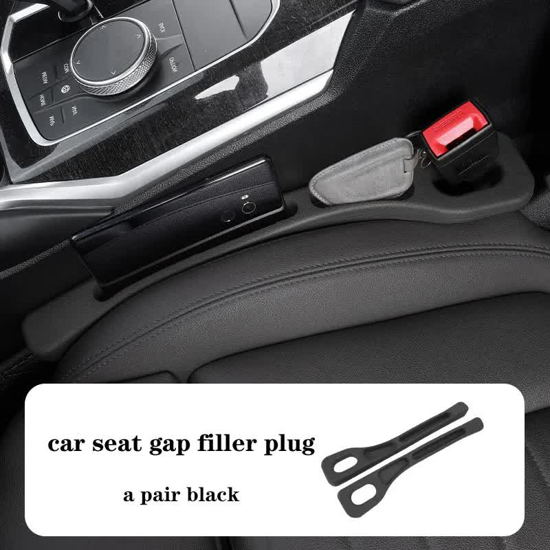 Black Car Seat Gap Filler ??2 Pieces Car Interior Storage Organizer for Front Seat Seam