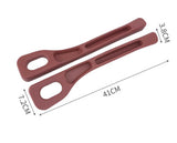 Red Car Seat Gap Filler - 2 Pieces Car Interior Storage Organizer for Front Seat Seam - 45-Degree Angle