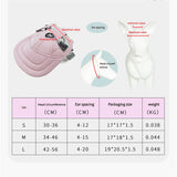 Size S Pink Adjustable Pet Baseball Cap for Cats and Dogs - Cute Sun Protection Hat for Outdoor Adventures - 45-Degree Angle