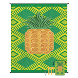 Style STD-001-2 Green And Yellow Quick Dry Beach Mat Sand Proof Waterproof Outdoor Picnic Blanket - Compact & Lightweight