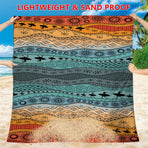 Style STD-001-27 Colorful Quick Dry Beach Mat Sand Proof Waterproof Outdoor Picnic Blanket - Compact & Lightweight