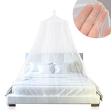 Pink Hanging Princess Bed Canopy Mosquito Net - Dome Bedding for Dorm Rooms & Bedrooms (Fits 1.8m-2m Beds) - Front View