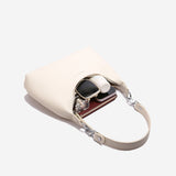 Black Women's Trendy PU Leather Shoulder Bag - Fashionable Underarm Hobo Bag with Adjustable Strap - Extra Image