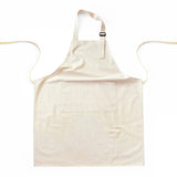 Off White Waterproof & Oil-Proof Apron - Adjustable Kitchen Apron with Pockets - Front View