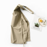 Brown Waterproof & Oil-Proof Apron - Adjustable Kitchen Apron with Pockets - Side View