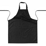 Black Waterproof & Oil-Proof Apron - Adjustable Kitchen Apron with Pockets - Front View