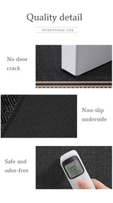 50*80cm Brown Style 6 Geometric Patterns Outdoor Entryway Mat - Non-Slip Welcome Rug for Front Door - 45-Degree Angle