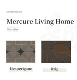 50*80cm Brown Style 6 Geometric Patterns Outdoor Entryway Mat - Non-Slip Welcome Rug for Front Door - Rear View