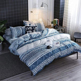 Face Line Graffiti Pattern 3-Piece Polyester Duvet Cover Set with 2 Pcs Pillowcases - Elegant Bedding, Machine Washable, 173x230cm Duvet + 51x76cm