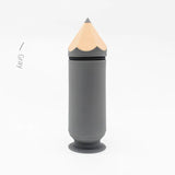 Grey Creative Silicone Pencil Case - High-Value Stationery - Large Capacity Desk Organizer