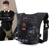 Green Rugged Polyester Waist Pack - Stylish, Multi-Compartment Crossbody Bag for Outdoor Adventures - Side View
