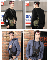 Camouflage Green Rugged Polyester Waist Pack - Stylish, Multi-Compartment Crossbody Bag for Outdoor Adventures - Extra Image