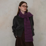 Grey Vintage Wool-Blend Knit Scarf - Warm and Stylish for Men and Women