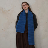 Borwn Vintage Wool-Blend Knit Scarf - Warm and Stylish for Men and Women - Side View