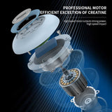 2 Pcs Blue Mini Massage Gun - 6-Speed Muscle Relaxer, USB Rechargeable, Portable Fascia Massager for Home Use - 45-Degree Angle