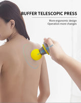 2 Pcs Blue Mini Massage Gun - 6-Speed Muscle Relaxer, USB Rechargeable, Portable Fascia Massager for Home Use