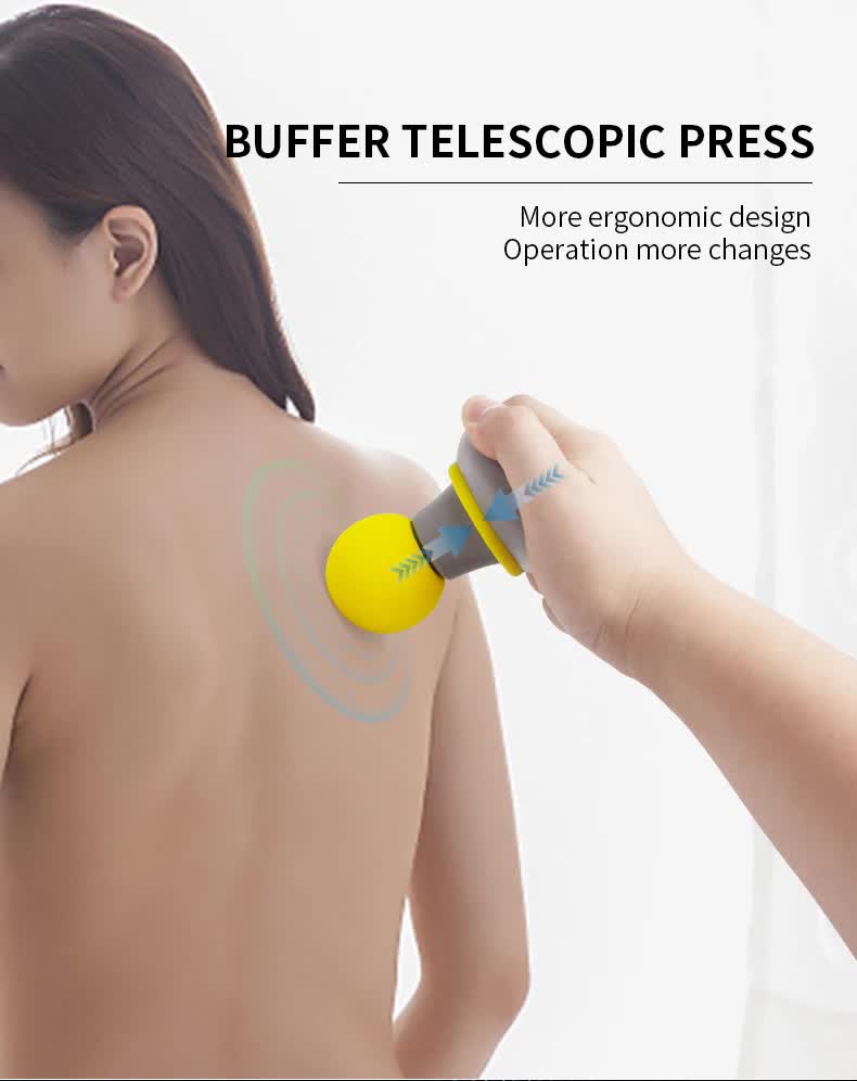 2 Pcs Pink Mini Massage Gun - 6-Speed Muscle Relaxer, USB Rechargeable, Portable Fascia Massager for Home Use