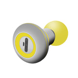 2 Pcs Yellow Mini Massage Gun - 6-Speed Muscle Relaxer, USB Rechargeable, Portable Fascia Massager for Home Use