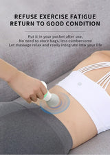 2 Pcs Grey And Green Mini Massage Gun - 6-Speed Muscle Relaxer, USB Rechargeable, Portable Fascia Massager for Home Use - Extra Image