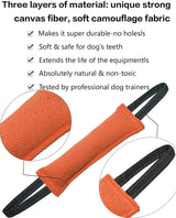 Red Durable 2-Pack Tug-of-War Dog Training Toy - Tear-Resistant, Safe & Interactive for All Breeds - Side View