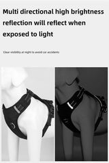 Size S Red Reflective No-Pull Dog Harness - Adjustable & Durable for Large Breeds, Anti-Escape Design - Extra Image