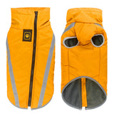 Size 4XL Yellow Reflective Winter Dog Jacket - Warm & Waterproof Outdoor Coat for Large Breeds