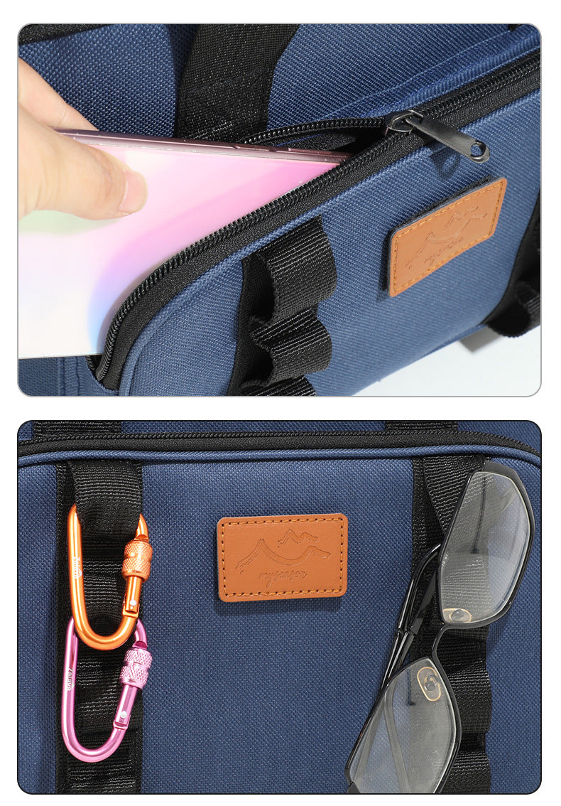 Black 23L Extra Large Insulated Cooler Bag with Double Layers - Perfect for Camping, Picnics, and Ou
