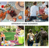 Khaki 23L Extra Large Insulated Cooler Bag with Double Layers - Perfect for Camping, Picnics, and Outdoor Adventures - Extra Image