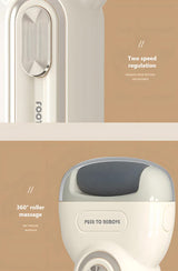 Light Green Electric Foot Grinder with USB Charging - Dual-Speed Callus Remover for Smooth, Exfoliated Feet - Rear View