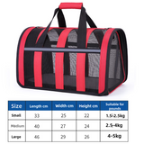 Size S Blue And White Foldable Pet Carrier Bag - Lightweight, Breathable, and Spacious for All Seasons