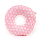 2 pcs Pink Rabbit Soft Pet Recovery Collar - Comfortable Anti-Lick Cone for Cats & Dogs Size L
