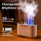 White Dynamic Color Changing Humidifier - Sound Control & Auto Shut-Of - Front View