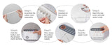 White Dynamic Color Changing Humidifier - Sound Control & Auto Shut-Of - 45-Degree Angle