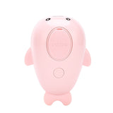 2 PCS Pink Dolphin Electric Pet Brush | One-Click Spray, Massage, & Hair Removal - Front View