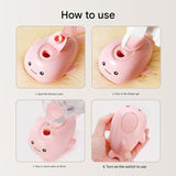 2 PCS Pink Dolphin Electric Pet Brush | One-Click Spray, Massage, & Hair Removal - 45-Degree Angle