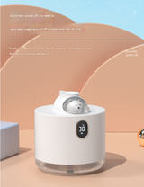 White Astronaut Humidifier with LED Night Light - Whisper Quiet for Bedroom - Side View