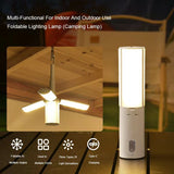 Foldable Camping Lantern - Multi-Functional Outdoor LED Tent Light (4000mAh) - Top-Down View