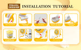 Yellow Automatic Bead Loader - Electric DIY Jewelry Making Kit with Accessories - Front View