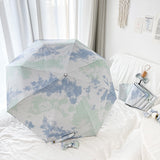 Oxygen Sense Gradient Automatic Folding Umbrella - Sun & Rain Protection for Women