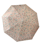 Little Red Flower Mini 5-Fold Umbrella - Portable, Anti-UV, Black Glue Coating - Side View