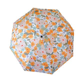Daisy Mini 5-Fold Umbrella - Portable, Anti-UV, Black Glue Coating - Front View