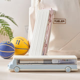 Car Shaped Pencil Cases - Set of 2, Double Layer Design - Top-Down View