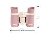 2 pcs Purple Kids Toy Binoculars - 4x Magnification, Safe ABS Construction - Front View