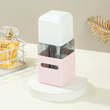 Square Pink 2-Piece 4-in-1 Travel Dispenser Set-Leakproof Refillable Bottles for Toiletries