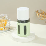 Round Green 2-Piece 4-in-1 Travel Dispenser Set-Leakproof Refillable Bottles for Toiletries