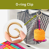 Transparent 2-Piece Acrylic Portable Wrist Yarn Holder - Knitting & Crochet Stand - Top-Down View