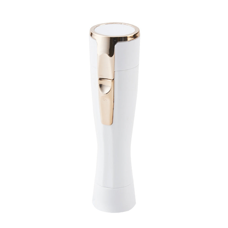 White Electric Shaver for Women - Painless Hair Remover with USB Charging
