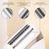 Rechargeable Women's Electric Razor - Mini Size, Perfect for Travel - Side View